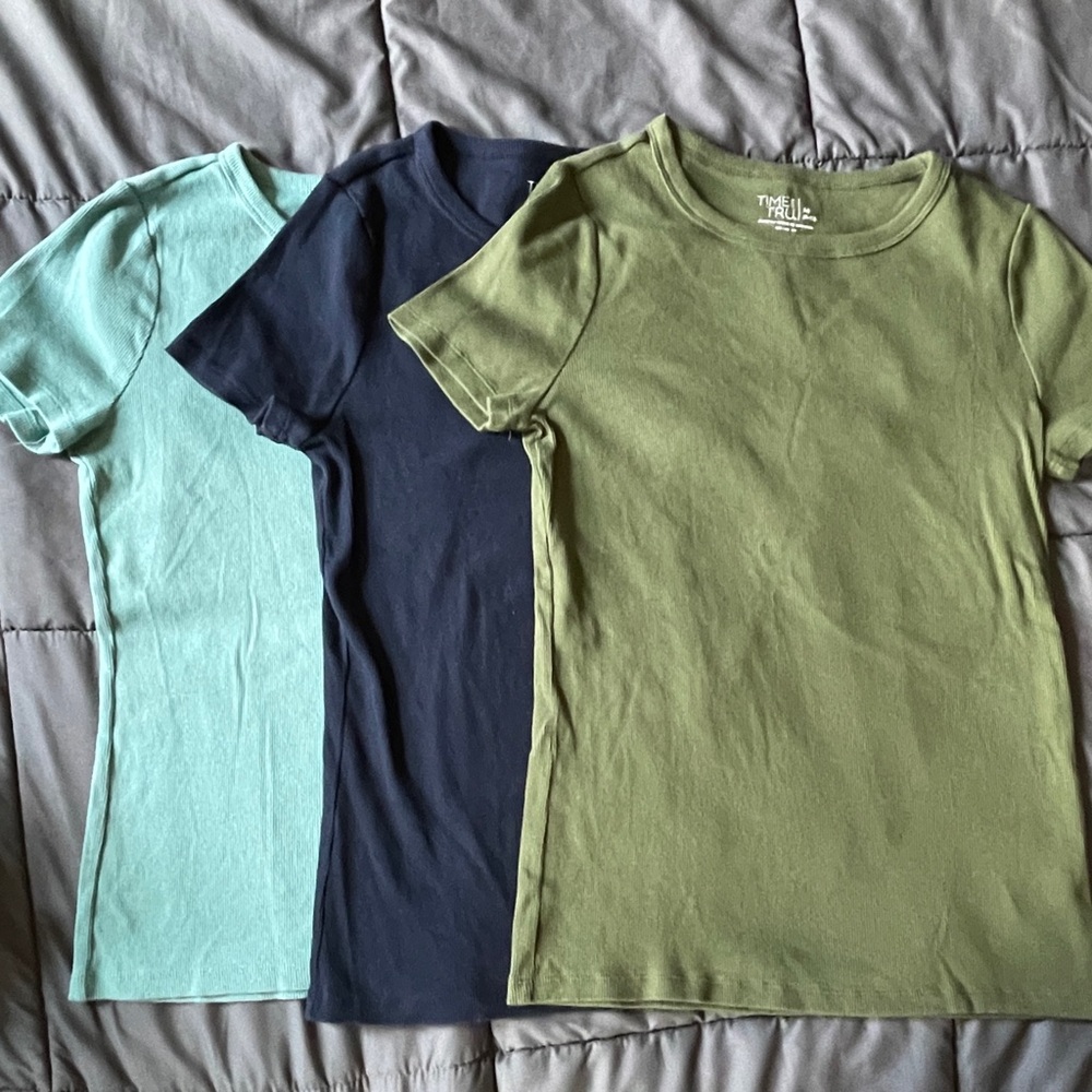 Time and Tru Ribbed T-Shirt Bundle